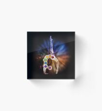 Yoga Chakra Pose Acrylic Block