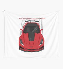 Corvette C7 ZR1 - Red Wall Tapestry