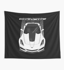 Corvette C7 ZR1 - White Wall Tapestry