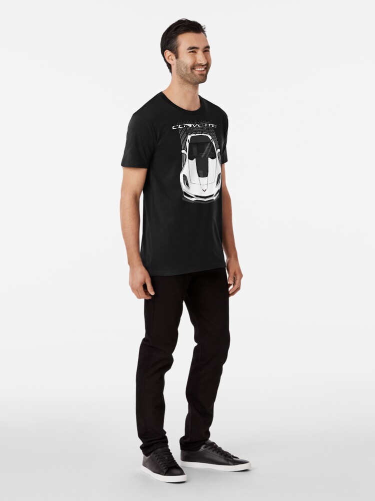 Alternate view of Corvette C7 ZR1 - White Premium T-Shirt