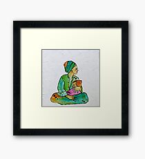 Comfort (green) Framed Print