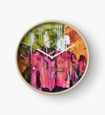 Pink Sari Gang Clock