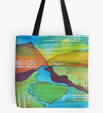 Powder River (green) Tote Bag