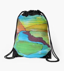 Powder River (green) Drawstring Bag