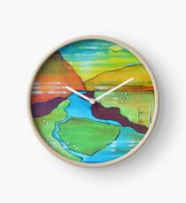 Powder River (green) Clock