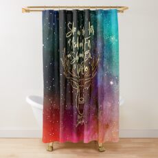 She was the heir of ash and fire and she would bow to no one. Heir of Fire Shower Curtain