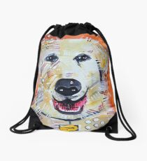 Yellow Lab Drawstring Bag