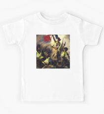 Camiseta para niños La libertad guiando a los Gilet Jaunes