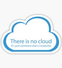 Pegatina ¡No hay nube!