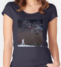 Camiseta entallada de cuello ancho Freddy Mercury Wembley Stadium 1986