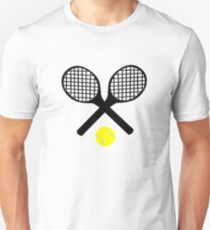 Tennisschläger und Tennisball Unisex T-Shirt
