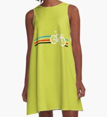 Radstreifen Velodrome A-Linien Kleid