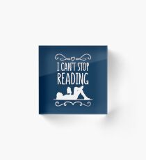 I Can't Stop Reading Introverts - Introverts Quotes Gift Acrylic Block