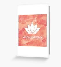 Yoga Queen - Lotus Crown Greeting Card