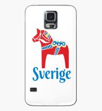 Sverige Dala Dalarna Sweden Pferd Dalecarlian Swedish Hülle & Klebefolie für Samsung Galaxy