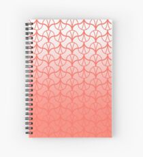Geometry Pattern 002 - THE LIVING CORAL PANTONE COLOR OF THE YEAR 2019 Spiral Notebook