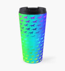 Psychedelic Unicorn Pattern Travel Mug