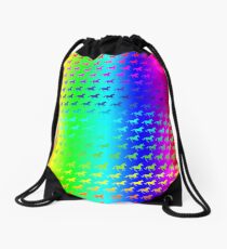 Psychedelic Unicorn Pattern Drawstring Bag