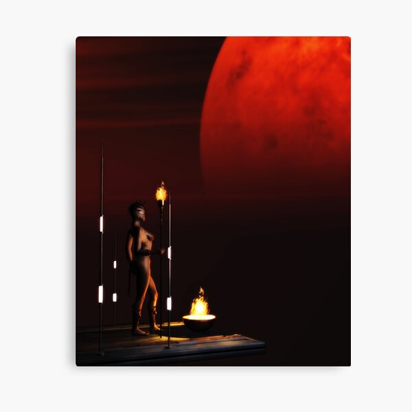 RedMoon Canvas Print