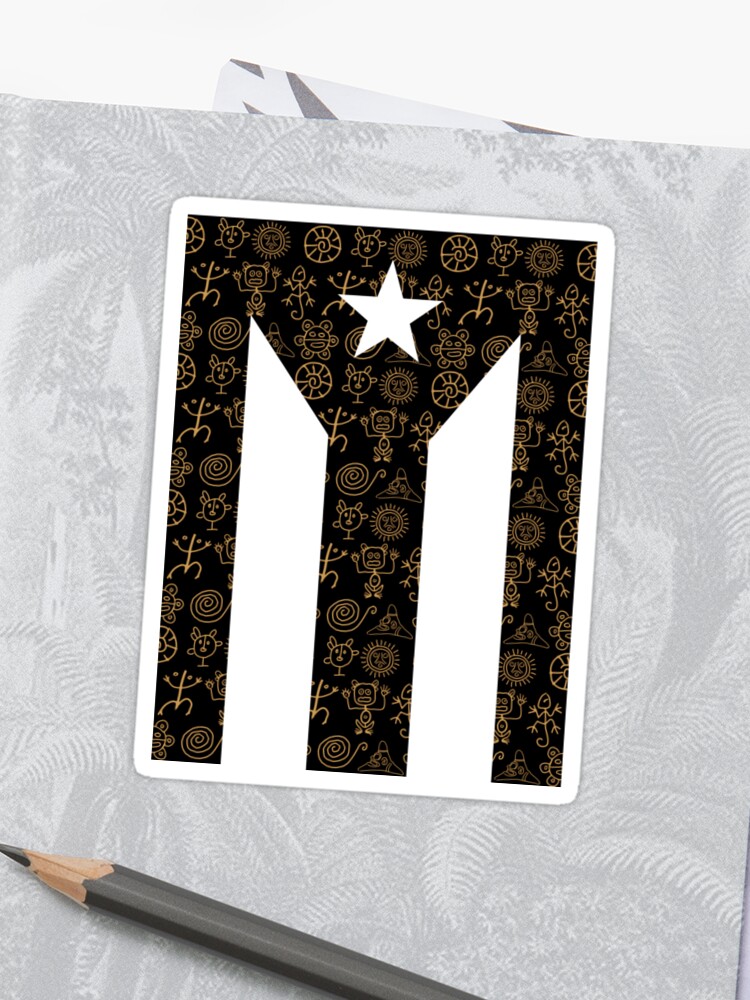 Resistance Flag Taino Ii Sticker By Boricuaspirit Redbubble