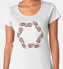 Sock Monkey Water Ballet Premium Scoop T-Shirt