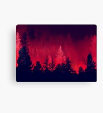Red Wilderness Canvas Print