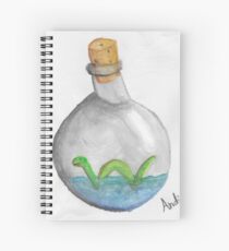 Nessie in a bottle Spiral Notebook