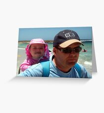 Bronte and Daddy Greeting Card