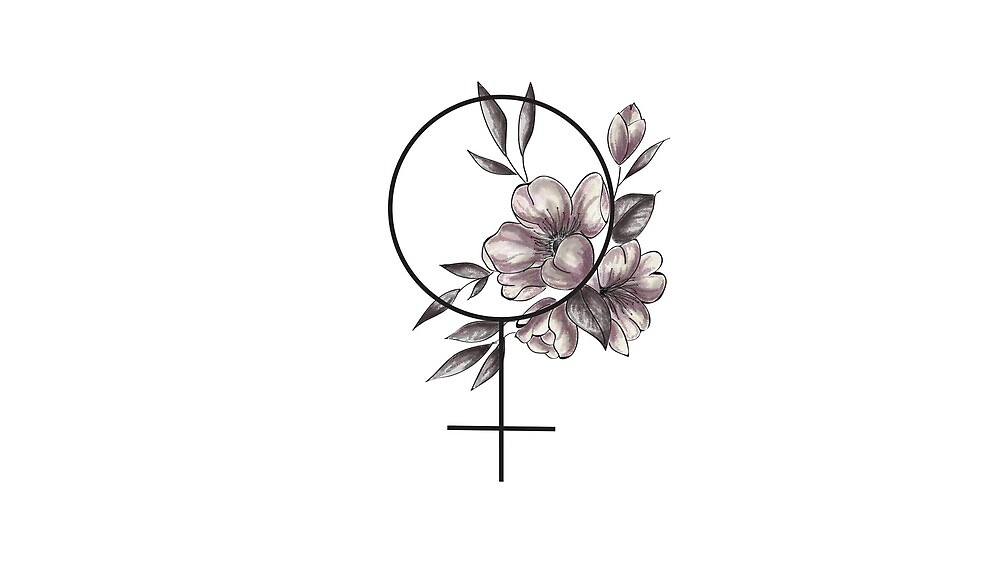 "Feminist Flower Symbol" by ormaday17 Redbubble