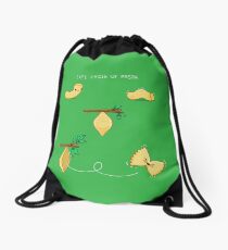 Life cycle of pasta Drawstring Bag