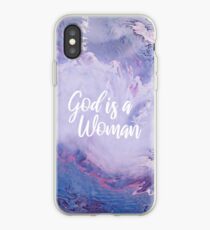 Vinilo o funda para iPhone Dios es una mujer