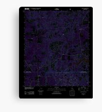 USGS TOPO Map Louisiana LA Ashland 20120409 TM Inverted Canvas Print