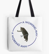 A Working Man - Cat Mecahnic Tote Bag