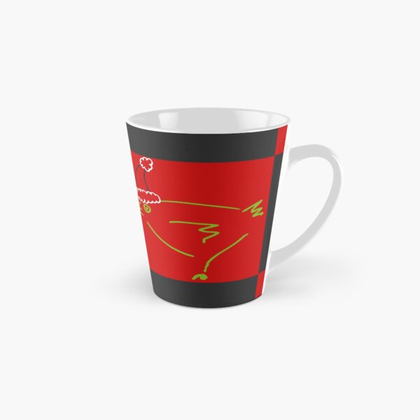 Secret Chicken, Secret Santa (checks) Tall Mug