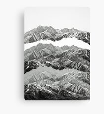 MOUNTAIN MASHUP (MONOCHROME) Canvas Print
