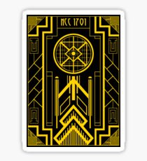 Star Trek - Art Deco Enterprise Sticker
