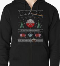 Hey Yule - Pink Christmas Zipped Hoodie