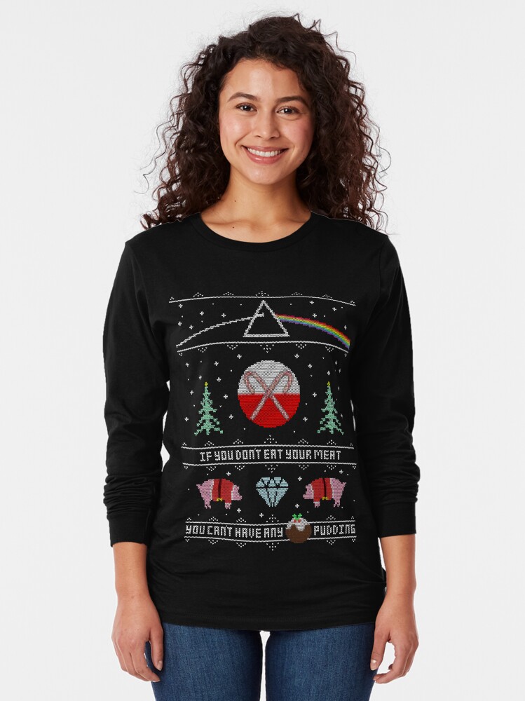 Alternate view of Hey Yule - Pink Christmas Long Sleeve T-Shirt