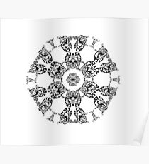 Póster Mandala de gato