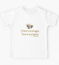 Frederick Douglass Wenn es keinen Kampf gibt Es gibt keinen Fortschritt, schwarze Geschichte Kinder T-Shirt