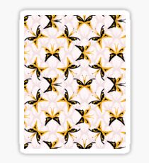 Retro 1960s Style Butterflies Sticker