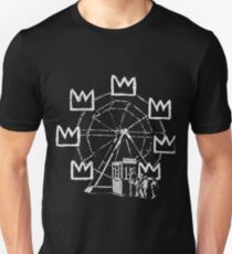 Banksy ferris wheel Basquiat tribute Slim Fit T-Shirt