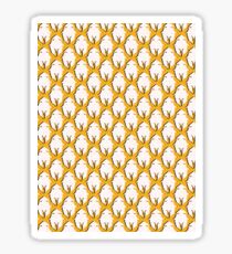 Gold Butterflies Silhouette Allover Sticker