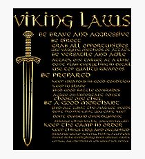 Viking Laws Sword Scandinavia Island Valhalla Fotodruck
