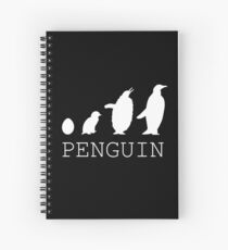 Penguin evolution Spiral Notebook