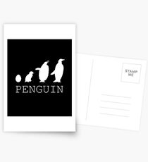 Penguin evolution Postcards