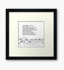 Wise words Quotes for women Framed Print