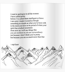 Wise words Quotes for women Poster