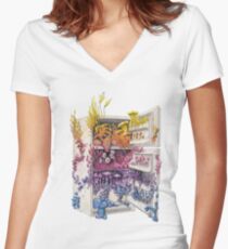 Moisi Fridge - Qui a oublié le Hum (m) nous? T-shirt col V femme