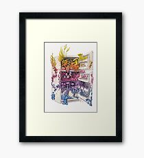 Moldy Fridge - Who Forgot the Hum(m)us? Framed Print